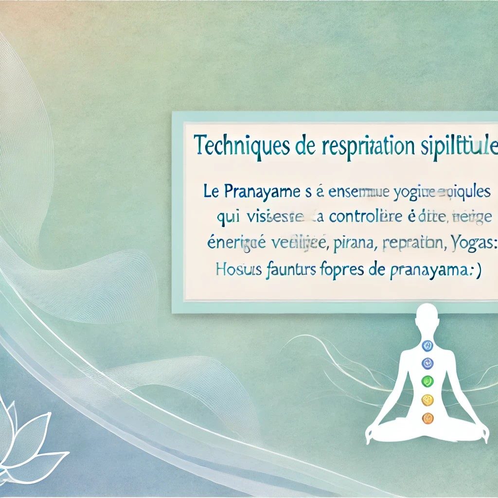 Techniques de respiration spirituelles