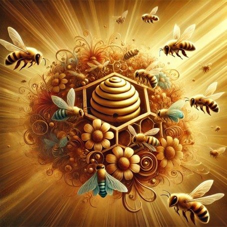 l'abeille comme symbole d'harmonie et de coopération