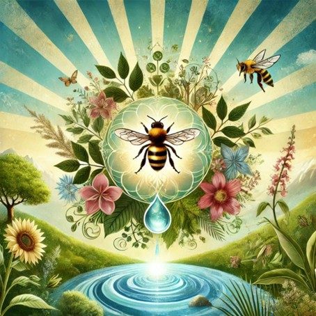 symbolique de l'abeille en tant que gardienne de l'équilibre écologique et spirituel